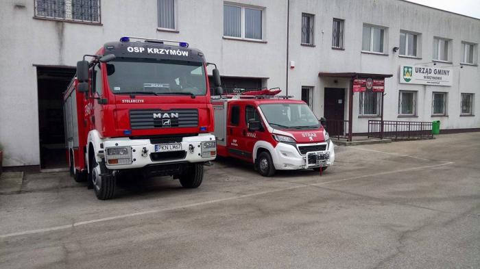 Samochody pożarnicze OSP w Krzymowie
