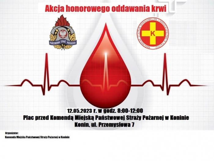 Plakat reklamujący akcję krwiodawczą